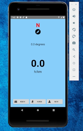 Android application Gps Speedometer Compass screenshort