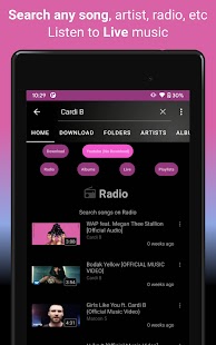 Video Music Player Downloader Captura de tela