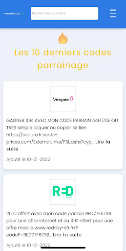 Parrainage.co Screen 2