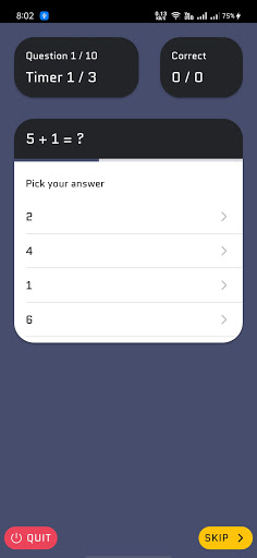 Calc - Mathematical Game Screen 2