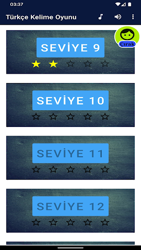 Android application Kelime Bulmaca Oyunu Wordlers screenshort