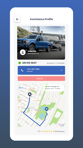Timely Tow & Service Screen 2