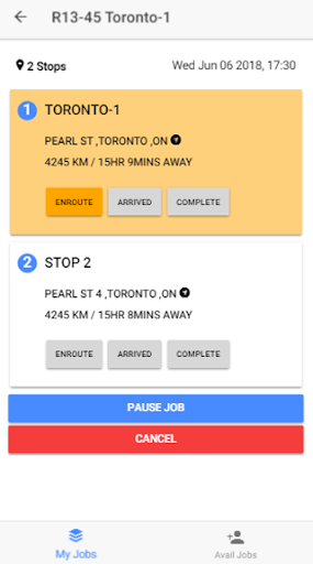Zendu Mobile Dispatch Screen 2