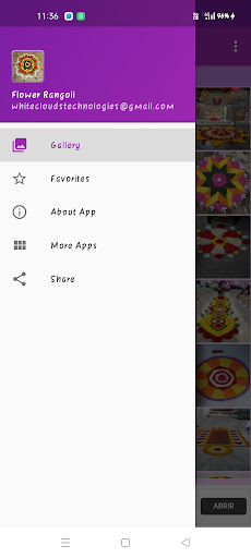 Android application Flower Rangoli Gallery screenshort