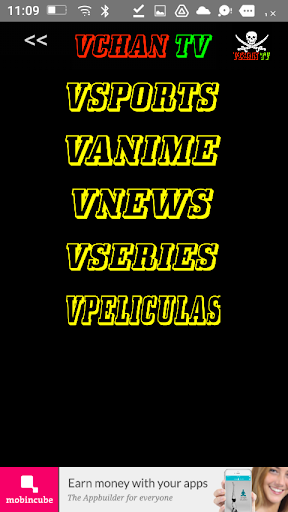 Android application Vchan TV screenshort