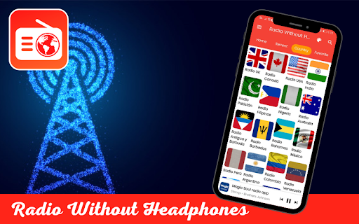 Android application Radio Without Headphones AM FM screenshort