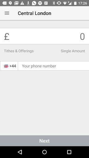 Android application Hillsong Give screenshort
