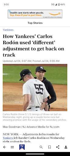 NJ.com: New York Yankees News Screen 2