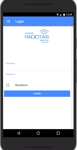 Android application RadioTaxi Verona screenshort