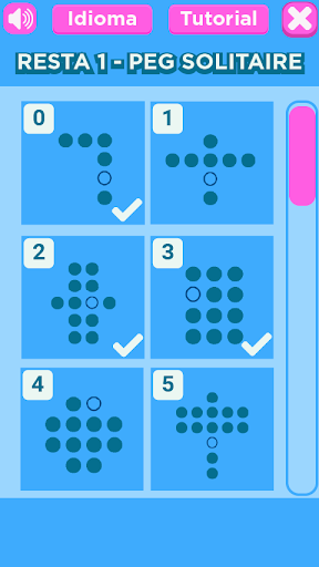 Android application Resta 1 - Peg Solitaire screenshort