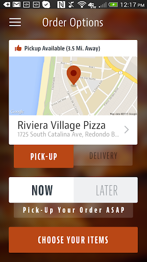 Riviera Village Pizza Screen 2
