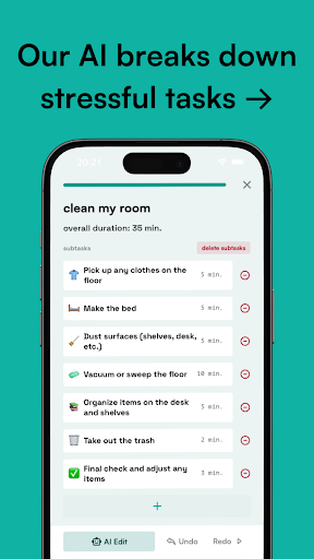 Screenshot of neurolist: AI Planner for ADHD