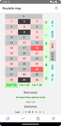 Android application Roulette Tactics Pro screenshort
