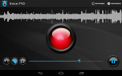 Voice PRO - HQ Audio Editor Bildschirmfoto