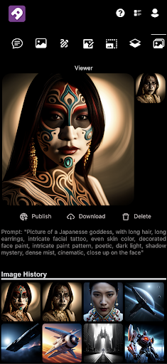 Android application ArtblastAI screenshort