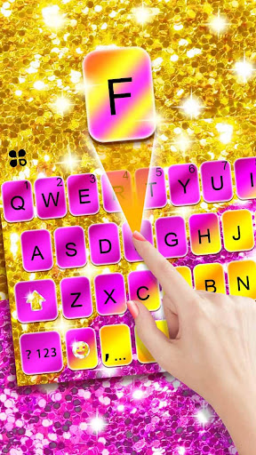 Android application Glitter Luxury Sequin Keyboard screenshort