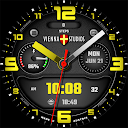 Black Dark Date Watchface VS17