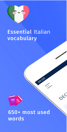 Android application Italian: 684 most used words screenshort