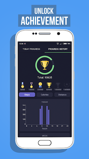 Step Counter - Pedometer & Cal Screen 2