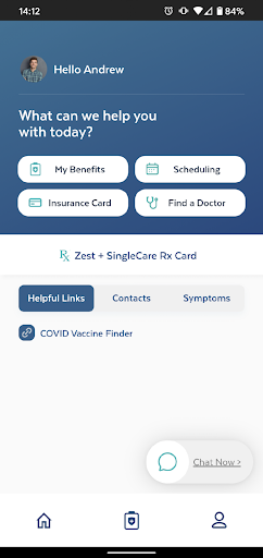 Android application ZestHealth screenshort