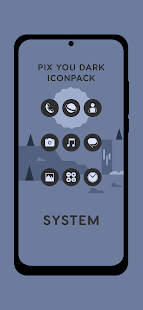 Pix You Dark Android Icon Pack Screenshot