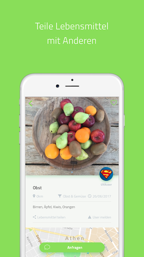 Android application UXA Foodsharing - Essen retten screenshort