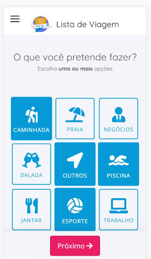 Lista de Viagem - Checklist -