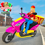 Cover Image of Download Moto Bike Pizza Delivery – Girl Food Game 1.0 APK