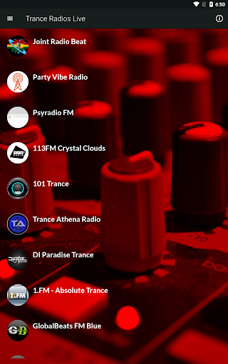 Android application Trance Radios Live screenshort