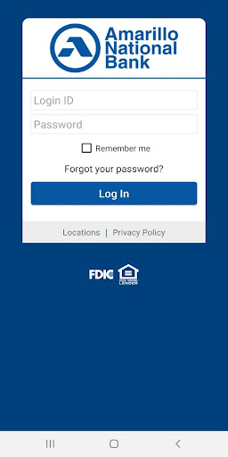 Android application Amarillo National Bank screenshort