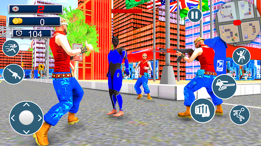 Android application Super Spider Rope Hero Battle screenshort