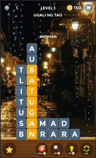 Android application Filipino Word Stacks screenshort