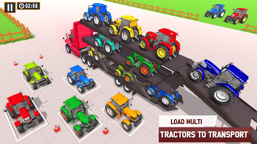 Farm Tractor Transport Game apkpoly screenshots 7
