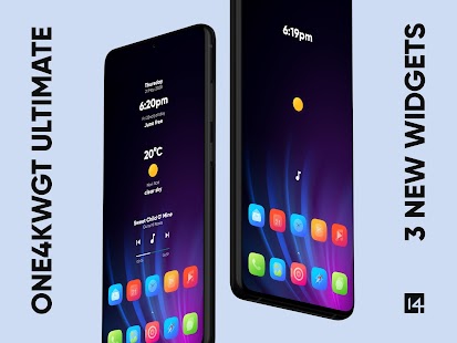 One4KWGT Ultimate: KWGT widget Bildschirmfoto