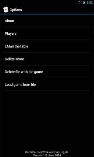 CardCalc Screen 2