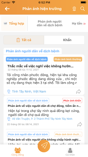 Android application Tây Ninh Smart (1022 Tây Ninh) screenshort