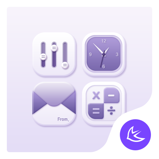 Simple Pure Purple APUS Launch Download on Windows