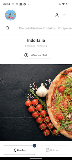 Android application Indoitalia screenshort