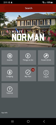 Android application VisitNorman screenshort