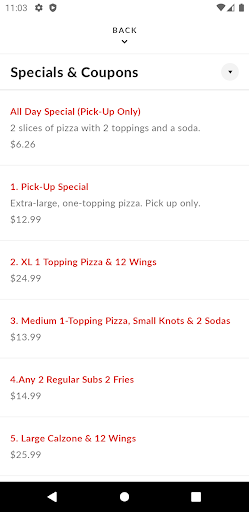 Tuscany Pizza Screen 3
