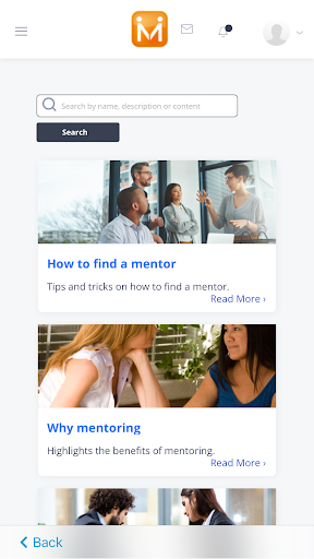 MentorCity App Screen 3