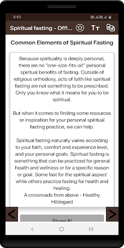 Spiritual fasting - Offline Screen 3