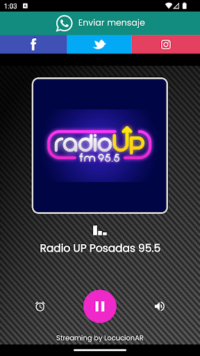 Android application Radio UP Posadas 95.5 screenshort