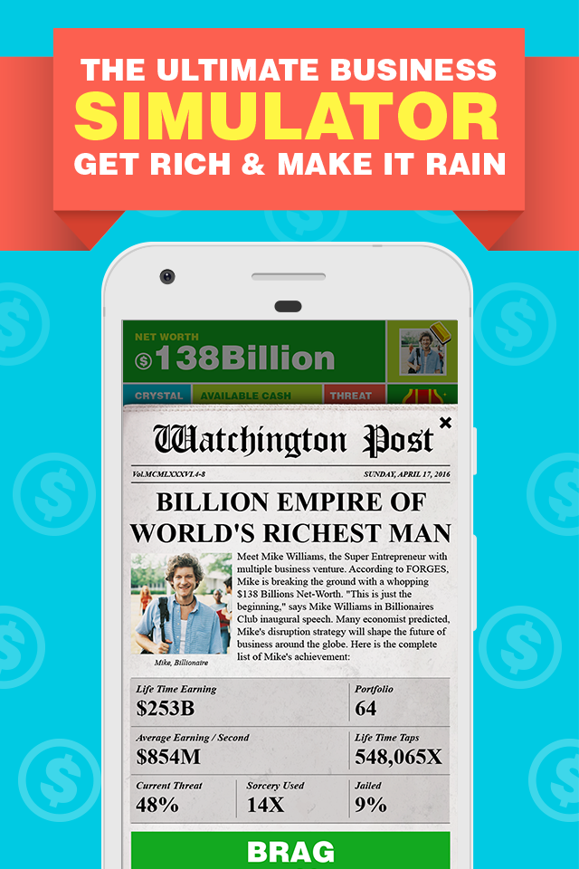 Android application Billionaire Capitalist Tycoon screenshort