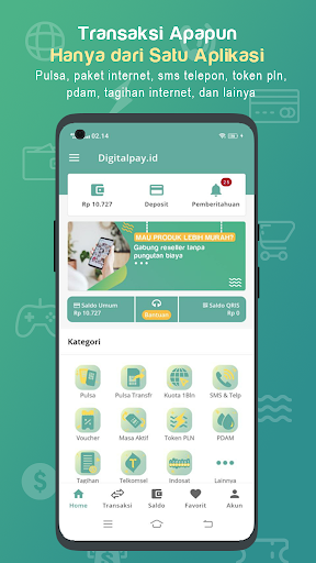Android application Agen Pulsa Murah - Digitalpay screenshort