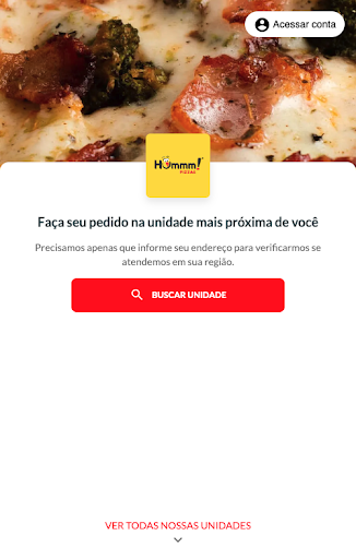 Android application Hummm! Pizzas screenshort