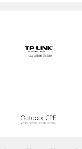 Android application tp link cpe210 guide screenshort