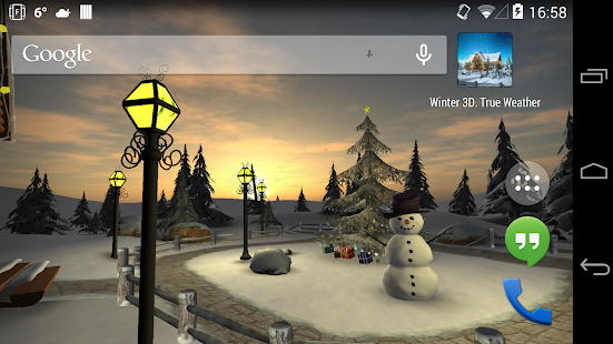 Winter 3D, True Weather Captura de pantalla