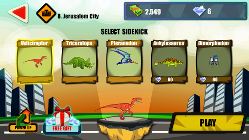 DINOSSAUROS INVADIRAM A CIDADE E DESTRUÍRAM TUDO!!! - Jurassic The City  Rampage (jogos de celular) 