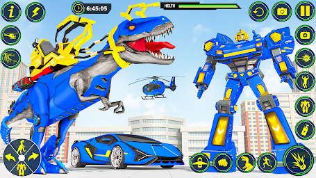 Dino Transform Robot Car Game